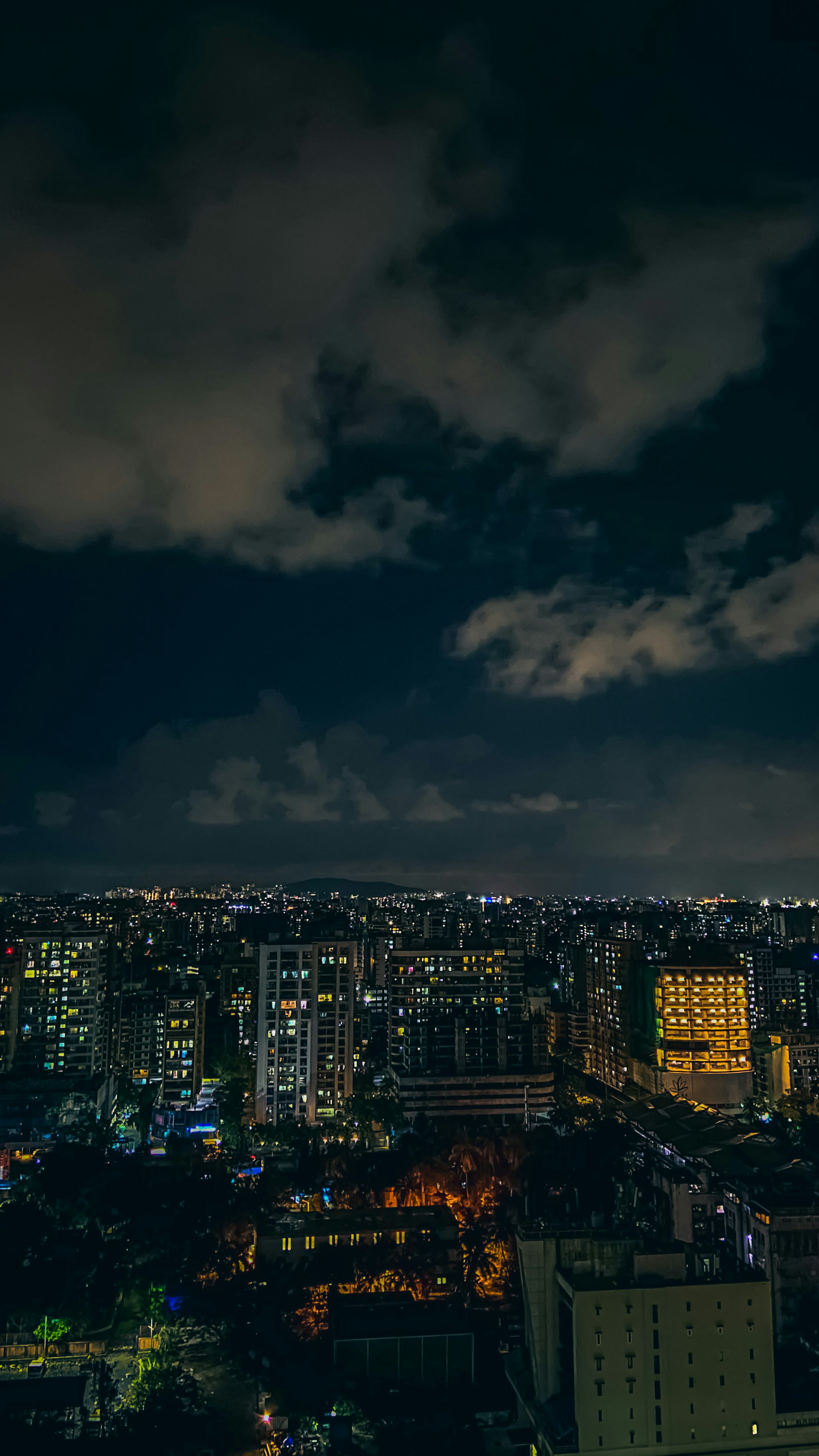 Mumbai city lights at night